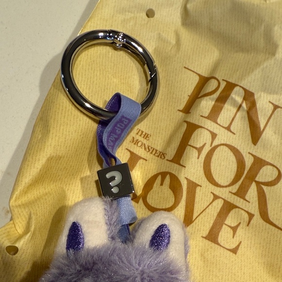 Purple Bunny Plush Keychain - Picture 7 of 8
